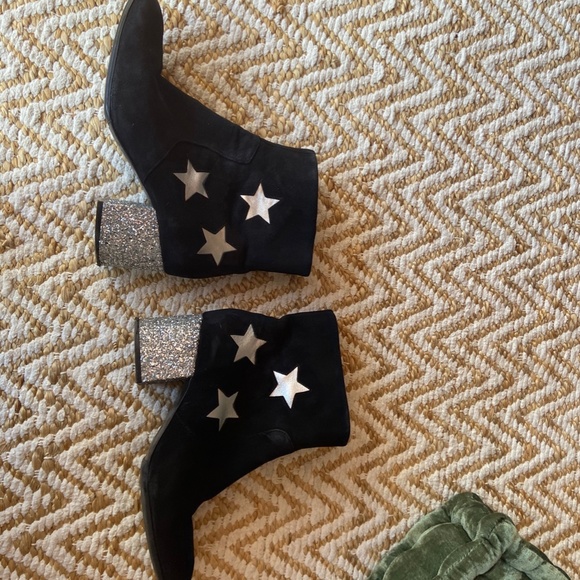 & Other Stories Glitter Star ankle boots suede 9.5 - Picture 6 of 16